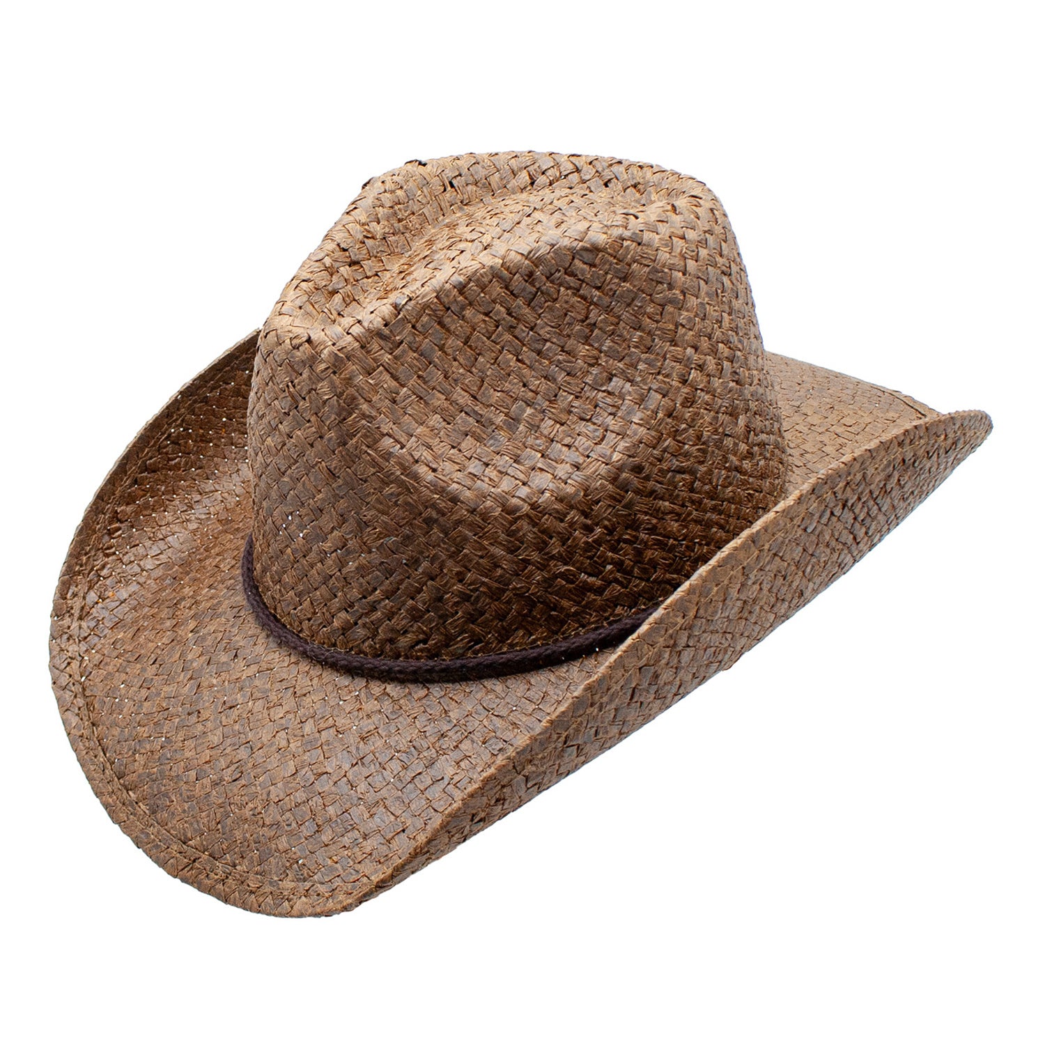 Bandit Toyo Straw 3.5 Inch Brim Braided Cowboy Drifter Hat Doba Default